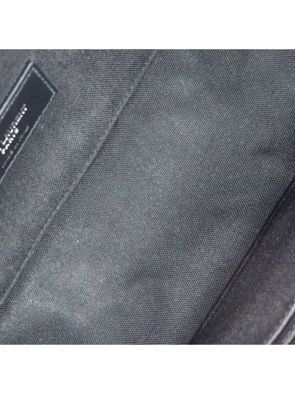 Saint Laurent Paris Messenger Bag Black Leather Silver